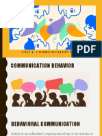 Unit 2: Communication Styles
