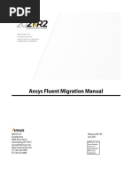 Ansys Fluent Migration Manual