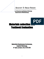 Textbook Evaluation Term Paper