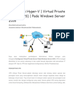 Konfigurasi Hyper V - VPS SERVER