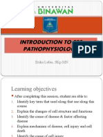 Introd, Disease, Cell Injury & Cell Death