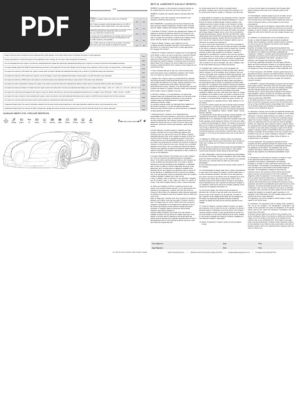 car rental agreement 21
