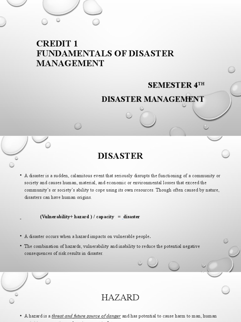 Fundamentals of Disaster Management | PDF | Hazards | Emergency Management