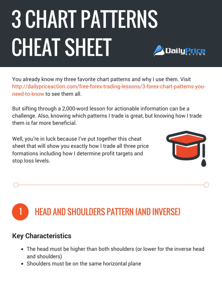3 Chart Patterns Cheat Sheet | Download Free PDF | Market Trend ...