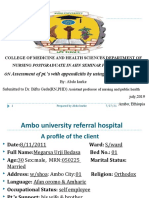 Assessment of Pt.'s With Appendicitis by Using Nursing Care Plan