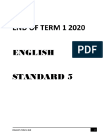 Term 1 English 5 2020