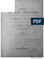 Lemoine, Henry & Carulli, Gustavo: Solfeo de Los Solfeos, Vol. 1A (Fragmentos)