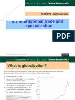 6.1 International Trade and Specialization: Igcse /O Level Economics