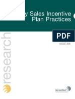 Key Sales Incentive Plan Practices: A Worldatwork Survey Brief October, 2006