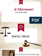 Rizal's Trial