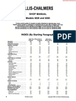 Allis-Chalmers Model 5020 5030 Shop Manual Sec Wat Sec