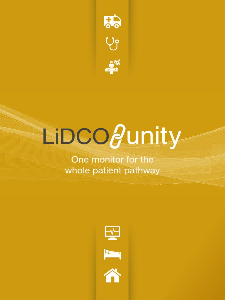 LiDCO Unity: Comprehensive Hemodynamic Monitoring | PDF | Anesthesia ...