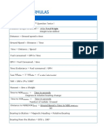 Aviation Formulas PDF