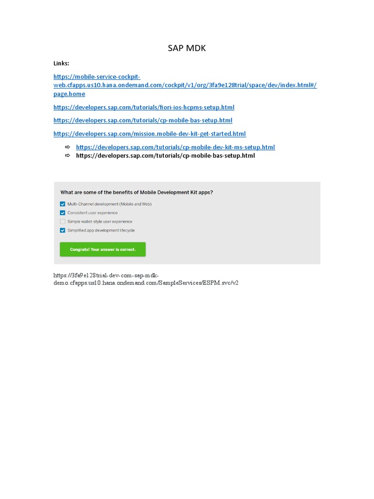 SAP MDK Mobile Development Guide | PDF