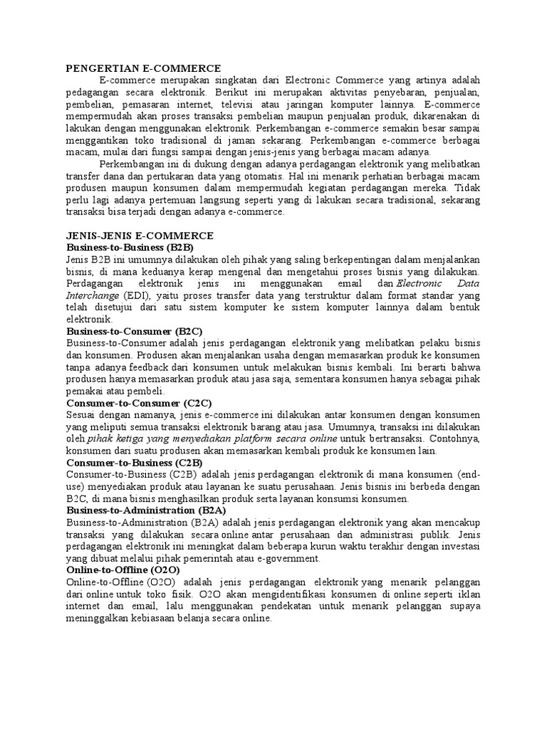 E Commerce | PDF