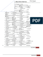 Entrance Exam - Practice Test 26: Tee - Four