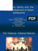 The Relationship Between Sports Participation and Moral Development in Italian Youth