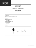 Silicon NPN Triple Diffused: Application