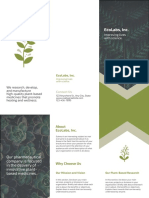 Green and White Plants Science Brochure