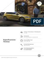 VW Golf MY 2021 - Ficha Técnica