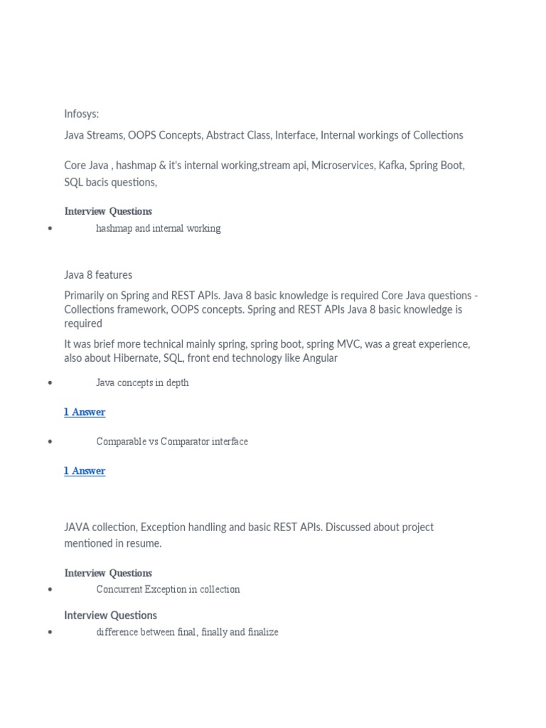 Java Interview Questions Guide | PDF | Method (Computer Programming ...