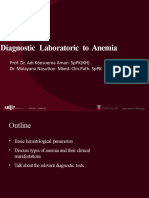 Diagnostic Laboratoric To Anemia: Prof. Dr. Adi Koesoema Aman SPPK (KH) - Dr. Malayana Nasution Mked. Clin - Path. SPPK