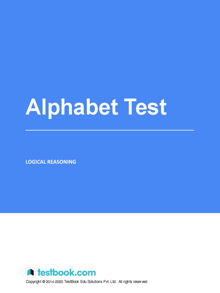 Logical Reasoing Alphabet Test English 1613993173 | PDF | Alphabet ...