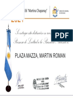 Plaza Mazza, Martin Roman