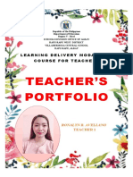 Teacher'S Portfolio: Learning Delivery Modalities Course For Teachers