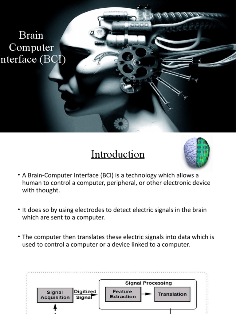 Brain Computer Interface (BCI) | PDF | Electroencephalography ...