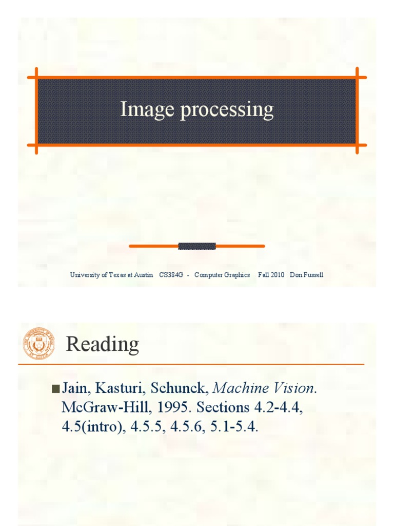 Chapter 05 Application of Computer Graphics in Image Processing | PDF ...