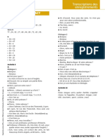 Transcriptions Des Enregistrements - CAHIER D'ACTIVITÉS 2