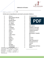 Solicitação de Exames