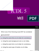ICDL5 PowerPoint 2010