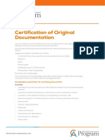 Final Certification For Documents For CA Program 2018