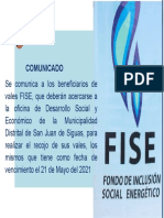 Afiche Comunicado Vales Fise