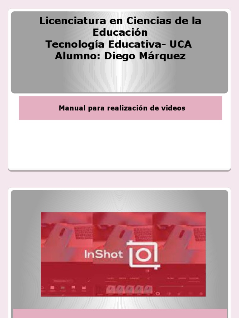Guía para Editar Videos con InShot | PDF