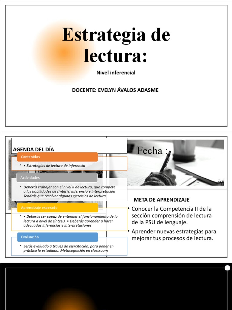 Estrategias de Inferencia en Lectura | PDF | Inferencia | Aprendizaje