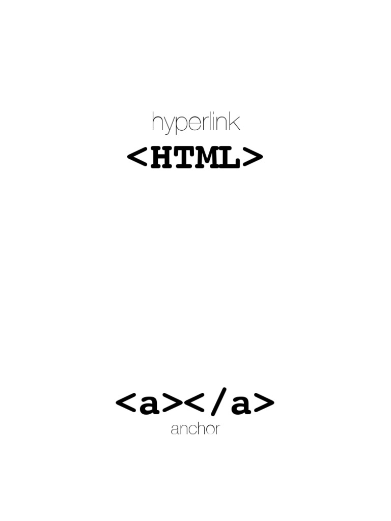 Understanding HTML Hyperlinks and Anchors | PDF