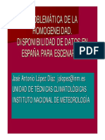 Problematica Homogeneidad Series Precipitacion