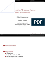 Fundamentals of Database Systems: (Query Optimization - II)