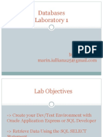 Databases Laboratory 1: Marin Iuliana