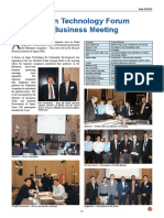 Japan Technology Forum & Business Meeting Report