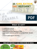 Is GST Is ONE NATION, ONE TAX Reform