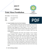 Pendidikan Islam Pada Masa Pernikahan