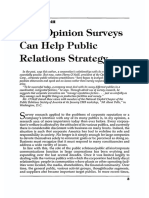 How Opinion Surveys Can Help Public: Relations Strategy