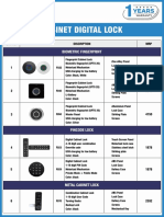 Cabinet Digital Lock: Biometric Fingerprint