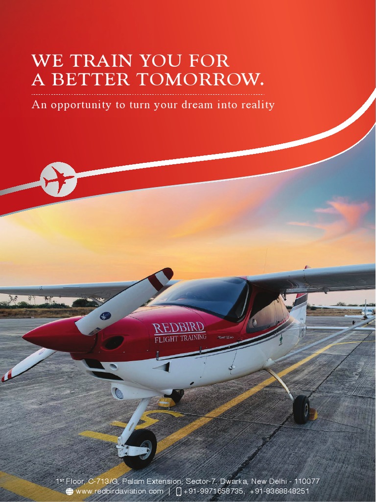 Redbird Aviation Brochure PDF Flight Instructor Vehicle Operation