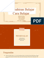 KEMAHIRAN BELAJAR CARA BELAJAR