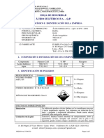 Hoja de seguridad ácido sulfúrico